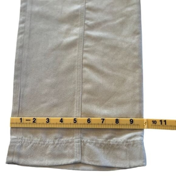 Banana Republic Factory Women’s Pants Size 18 Vegan Suede Straight Stone NWT - Picture 10 of 16